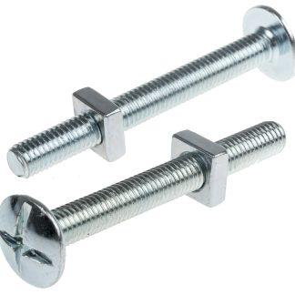 Dado per tetti in Acciaio zincato lucido RS PRO, filettatura M8 x 70mm, guida Phillips