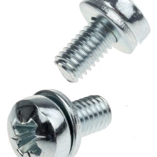 Vite a testa bombata Conica in Acciaio Zincato lucido RS PRO, filettatura M6 x 12mm, guida a , guida Pozidriv