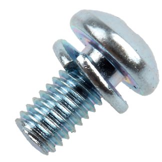 Vite a testa bombata Conica in Acciaio Zincato lucido RS PRO, filettatura M3 x 6mm, guida a , guida Pozidriv