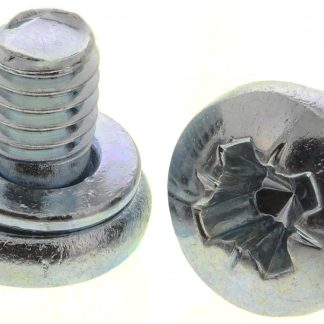 Vite a testa bombata Conica in Acciaio Zincato lucido RS PRO, filettatura M4 x 6mm, guida a , guida Pozidriv