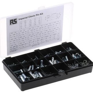 Kit di perni in Acciaio Zincato lucido RS PRO, 352 pezzi