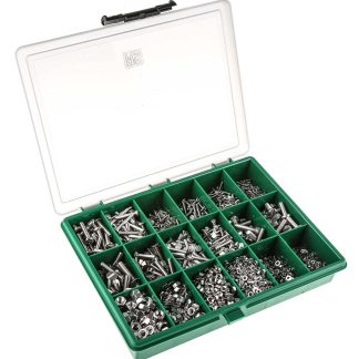 Kit viti e bulloni in Acciaio inox Liscio RS PRO, guida a Scanalatura, 3168 pezzi, filettatura M2, M2.5, M3, M4, M5,