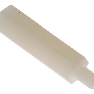 Distanziale filettato Esagonale Maschio/Femmina, in Nylon 66 Liscio, L. 25mm, M4 x M4