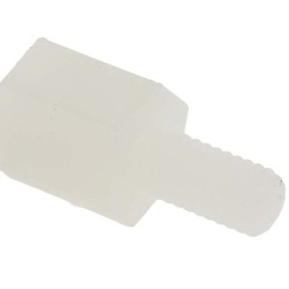 Distanziale filettato Esagonale Femmina/maschio, in Nylon 66 Liscio, L. 6mm, M3 x M3