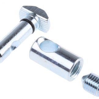 Connettore rapido Bosch Rexroth in Acciaio galvanizzato, per profili da 30 mm, scalanatura da 8mm, D11