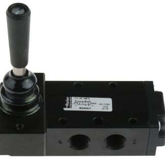 Valvola pneumatica a controllo manuale Parker, 5/2, con Leva, G 1/4