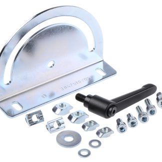 Staffa orientabile Bosch Rexroth in Acciaio galvanizzato, per profili da 30 mm → 60 mm, scalanatura da 8mm, M6, M8