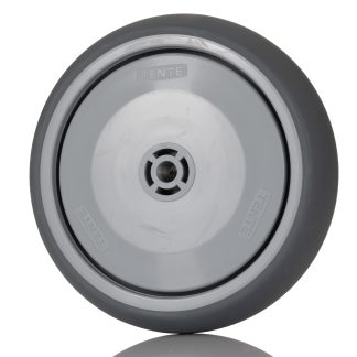 Ruota carrello Tente, tipo Rigido, in Gomma, Ø 125mm, carico 100kg