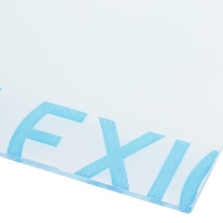 Foglio di plastica Tipo pieno RS PRO in PMMA, Blu, 500mm x 300mm x 3mm