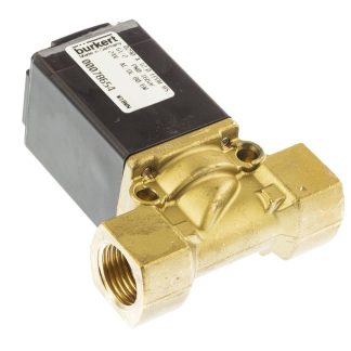 Elettrovalvola NC Burkert, 16 bar max, 2 porte , 24 V c.a./c.c., 1/2poll