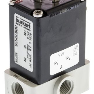 Elettrovalvola NA/NC Burkert, 4 bar max, 3 porte , 24 V c.c., 1/4poll