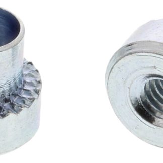 Boccola rivetto Hank, in Acciaio Zincato e passivato chiaro, filettatura M2, Ø foro di fissaggio 3.5mm