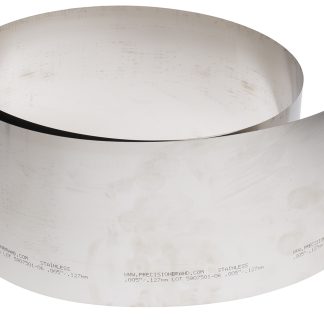 Spessore in acciaio 0.127mm x 50poll x 6poll