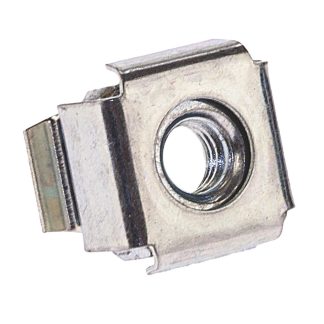 Dado a gabbia in Acciaio Galvanizzato RS PRO, 13.72mm, filettatura M5, foratura 9.53 x 9.53mm