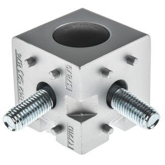 Connettore a cubo Bosch Rexroth in Alluminio, per profili da 45 mm, scalanatura da 10mm, M8, S12, L. 45mm