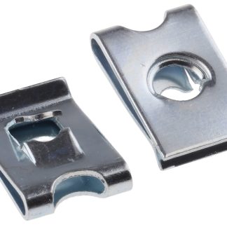 Dado prigioniero in Acciaio galvanizzato RS PRO, filettatura No. 8, dimensioni 11.1 x 16.6mm