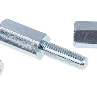 Distanziale filettato Esagonale Maschio/Femmina, in Acciaio Zincato, L. 20mm, M6 x M6