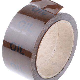 Nastro marcatura tubi Marrone marcatubi in PP, vinile RS PRO, 50mm x 33m, con testo prestampato "Oil