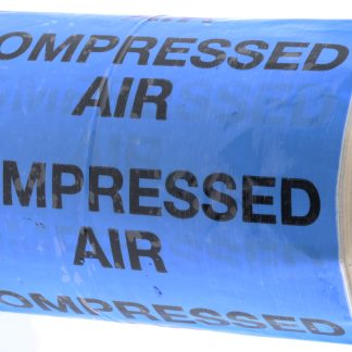 Nastro marcatura tubi Blu marcatubi in PP, vinile RS PRO, 150mm x 33m, con testo prestampato "Compressed Air