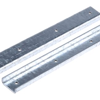 Staffa in Acciaio Unistrut, 4 fori, dimensioni 长254 mm，适合21 x 41 mm槽架