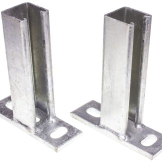 Staffa per trave in Acciaio Unistrut P 2663 150, braccio di 150mm, base di 135 x 45mm