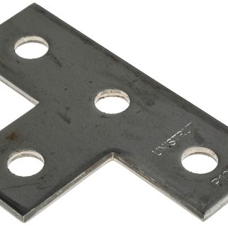 Staffa A forma di T in Acciaio inossidabile Unistrut, 4 fori da 14.3mm di diametro, dimensioni 136.5 x 88.9mm