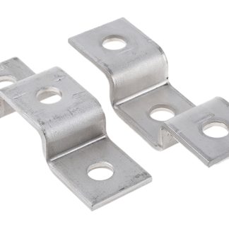 Staffa A forma di U in Acciaio inossidabile Unistrut, 3 fori, dimensioni 长137 mm,适合21 x 41 mm槽架