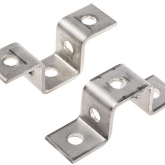 Staffa A forma di U in Acciaio inossidabile Unistrut, 3 fori, dimensioni 长137mm 适合41 x 41 mm槽架