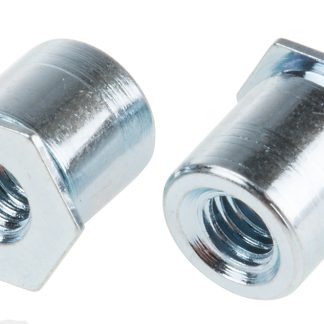 Distanziatore autobloccante RS PRO in Acciaio Passivato trasparente, zinco, filettatura M4, Ø foro di fissaggio 7.1mm,