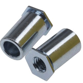 Distanziatore autobloccante RS PRO in Acciaio Zincato, filettatura M4, Ø foro di fissaggio 7.1mm, spessore 1.3mm