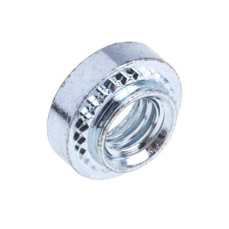 Dado autobloccante RS PRO, in Acciaio Passivato trasparente, zinco, filettatura M4, Ø foro di fissaggio 5.4mm