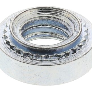 Dado autobloccante RS PRO, in Acciaio Passivato trasparente, zinco, filettatura M5, Ø foro di fissaggio 6.35mm