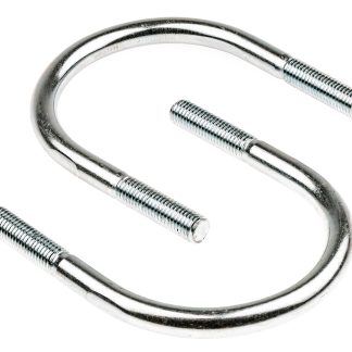 U-Bolt a testa Rotonda in Acciaio Zincato lucido RS PRO, filettatura M12 x 40mm x 90mm, Ø 12mm