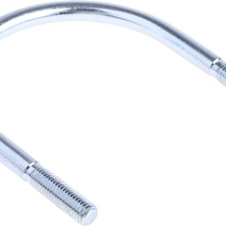 U-Bolt a testa Rotonda in Acciaio Zincato lucido RS PRO, filettatura M12 x 40mm x 114mm, Ø 12mm