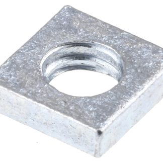 Dadi quadrati RS PRO in Acciaio Zincato lucido, M4, Largh. 7mm