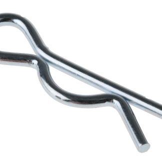 Clip di fissaggio RS PRO in Acciaio Zincato lucido, diametro 9.5mm, lunghezza 33mm