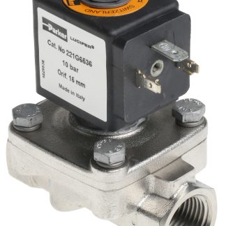 Elettrovalvola NC Parker, 10 bar max, 2 porte , 24 V c.c., 1/2poll