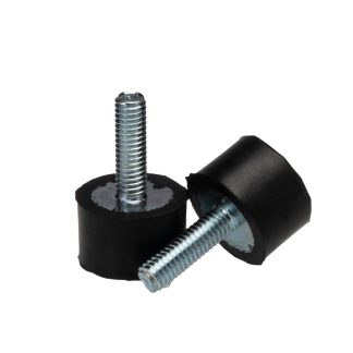 Supporto antivibrazione RS PRO in Gomma naturale, M6, Ø 20mm, H. 13mm