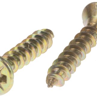 Vite per legno Svasata in Acciaio passivato giallo, zincato RS PRO 20mm, filettatura 3.5mm, guida Pozidriv