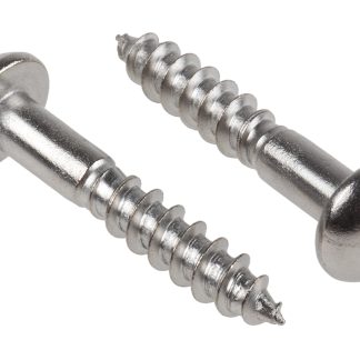 Vite per legno Rotonda in Acciaio inox RS PRO 30mm, filettatura 5mm, guida Pozidriv