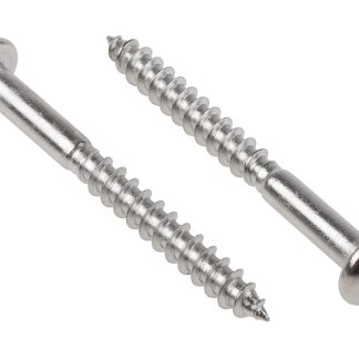 Vite per legno Rotonda in Acciaio inox RS PRO 50mm, filettatura 5mm, guida Pozidriv