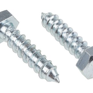 Vite a testa piana RS PRO in Acciaio Zincato lucido, filettatura 12mm, lunghezza 50mm