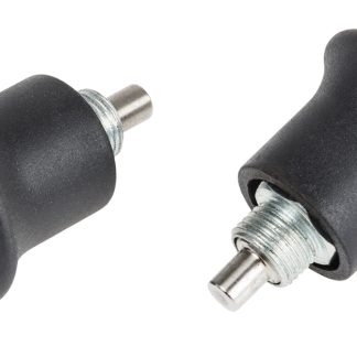 Bullone indice con Indice RS PRO, in Acciaio INOX (molla, Corpo, Pin), Termoplastico (manopola) Opaco, Zincato,