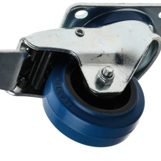 Ruota per carrelli orientabile con freno RS PRO in Elastico, Ø 80mm, 150kg
