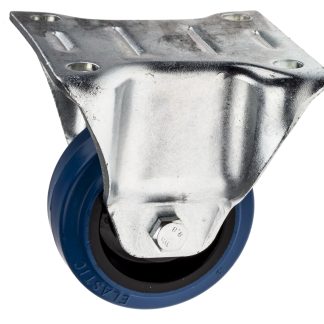 Ruota per carrelli non orientabile RS PRO in Elastico, Ø 80mm, 150kg