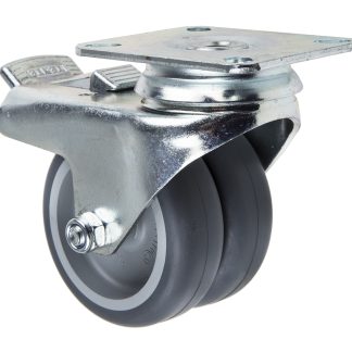 Ruota per carrelli orientabile con freno Tente in Gomma termoplastica, Ø 75mm, 80kg