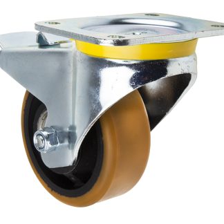 Ruota per carrelli orientabile con freno Tente in Poliuretano, Ø 125mm, 660kg