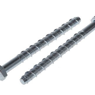 Bullone di ancoraggio RS PRO in Acciaio zincato 12mm, Ø foro di fissaggio 10mm, L 100mm