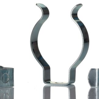 Clip a molla in Acciaio RS PRO, diametro di 32mm, diametro foro 4mm, dimensioni 28.2mm x 42.1mm x 9.53mm