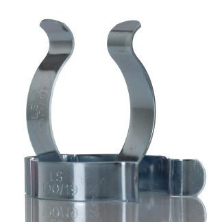 Clip a molla in Acciaio RS PRO, diametro di 50mm, diametro foro 4mm, dimensioni 46.8mm x 61.1mm x 12.7mm